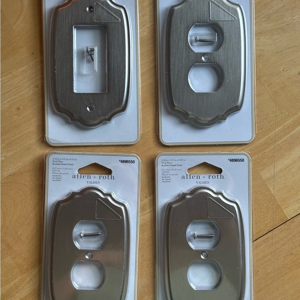 Allen + Roth Brushed Nickel Wall Plate Collection